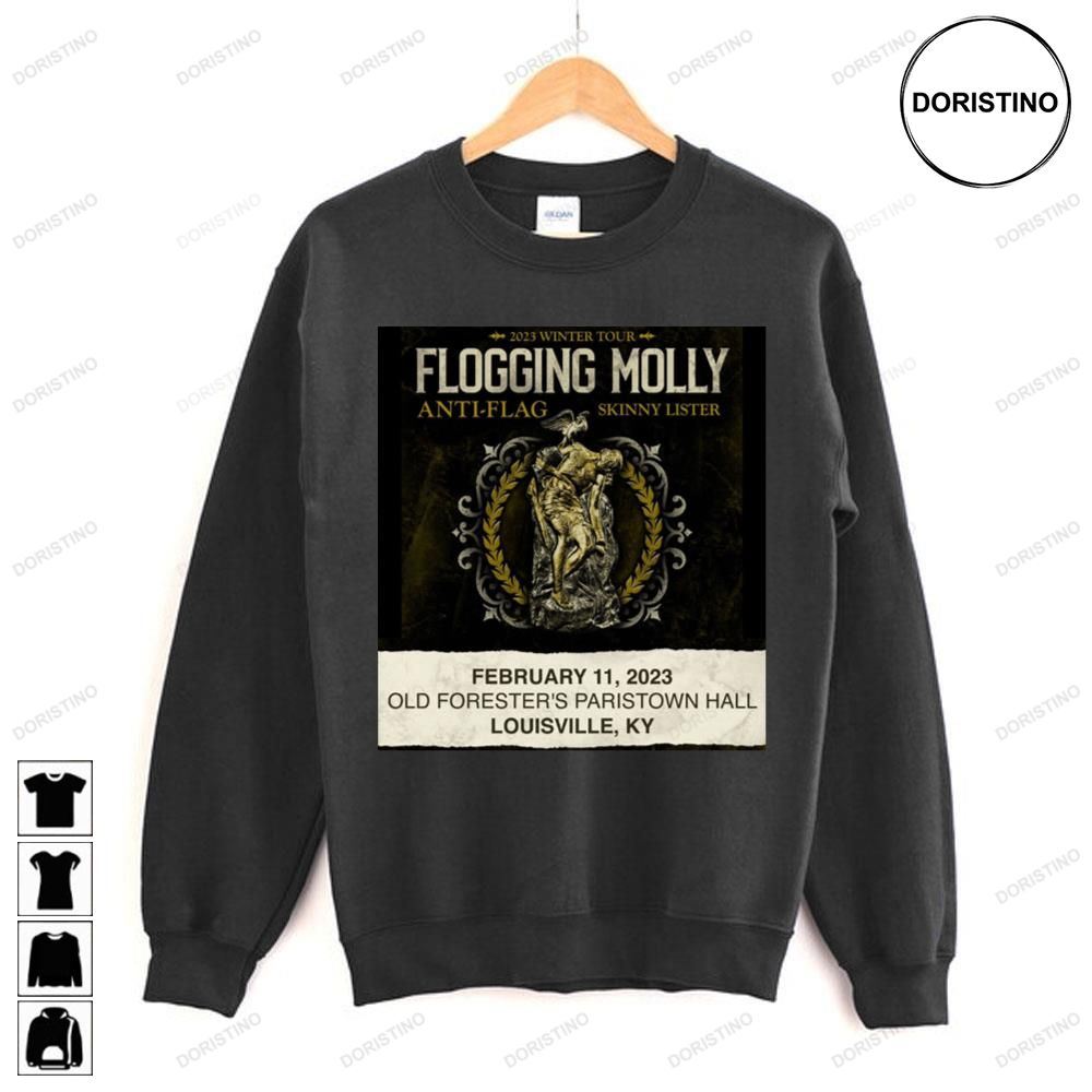Tour 2023 Tour Winter Flogginf Molly Anti-flag Skinny Listen Limited Edition T-shirts